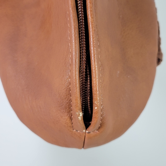 Osprey Graeme Ellisdon Brown Faux Leather Football Toiletry Travel Bag - Picture 5 of 6